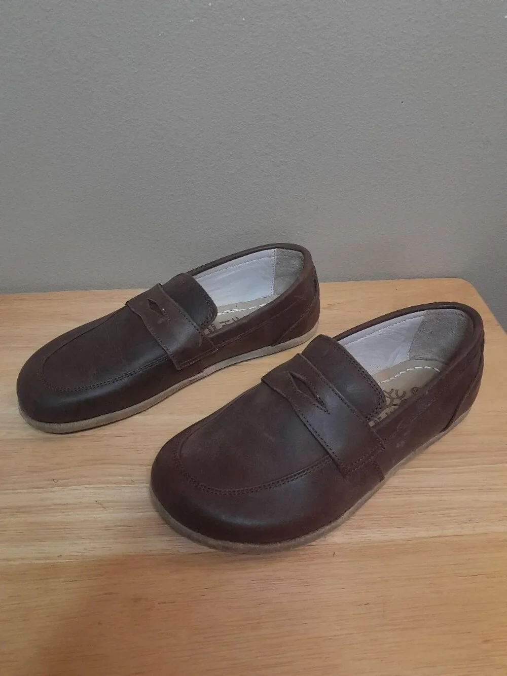 Earthing Harmony Leather Grounding Earthing Barefoot Penny Loafers EU 38